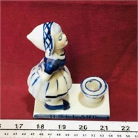 Delft Holland Figurine / Candleholder (Vintage)