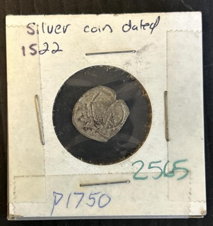 Silver Coin Dated 1522