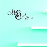 Mr and Mrs 16x40 Vinyl Decal
