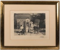 Eugene Girardet - Engraving of Children