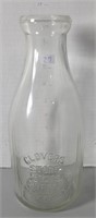 GLOVERS CITY DAIRY CHATHAM EMBOSSED MILK BOTTLE