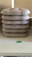 Beige chair covers, set of six