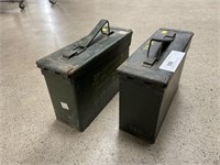 (2) Metal 7.62 mm Ammo Cans