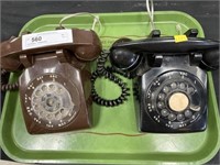 (2) Rotary Telephones