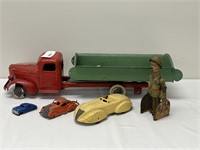 Turner Toys Dump Truck, Cars & Windup Solider