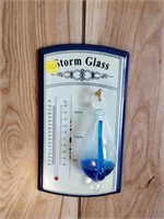 Storm glass thermometer 10"