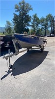 STARCRAFT 14FT ALUMINUM BOAT W/ EZ LOAD TRAILER