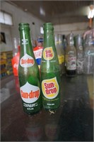 Two Sundrop Glass 10oz Bottles