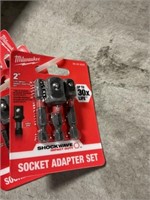 Milwaukee® 3pc. 2" Socket Adapter Sets x 4