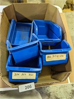 (5) Plastic Organizer Containers