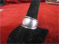 Sterling Silver Ring. Wide band