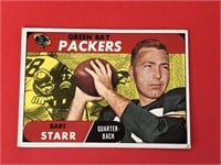 1968 Topps Bart Starr Card #1 Packers HOF 'er