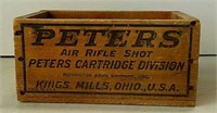 Wooden Peters air rifle cartridge box