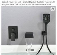 Bathtub Faucet Set with Handheld Sprayer Tub
