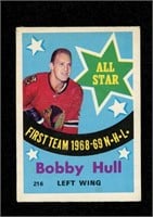 1969-70 O-PEE-CHEE HOCKEY #216 BOBBY HULL ALL STAR