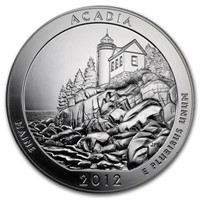 2012 5 Oz Silver Atb Acadia National Park, Me