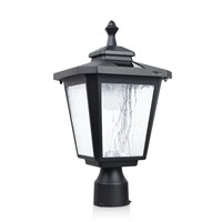 Koepom KP4319Q-A Outdoor Solar Post Lights with Gl