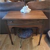 Antique Table, Foot Stool