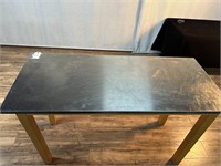 Italian Counter Height Stainless Steel Top Table