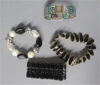 (4) Vintage bracelets.