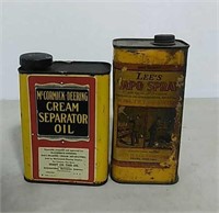 Oil can & Vapo Spray can