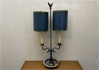Dual Navy Shades Table Lamp