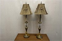 Pair of Skinny Base Table Lamps
