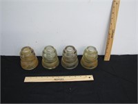 Lot of Antique Glass Insulators