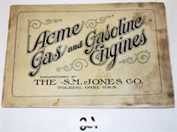 Original!! Acme Gas & Gasoline Engines pamphlet