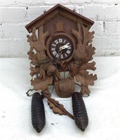 14x10 Vintage German Hunter Cuckoo Clock
