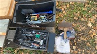 Nice black tool box with tools