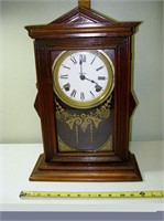 Vtg Ingraham Mantel Clock Key Wound