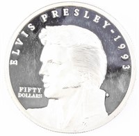 Coin 1 Troy Ounce Elvis Presley 1993 Marshall Isle