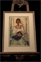 Gypsy Woman with Baby by Amedeo Modigliani, Print