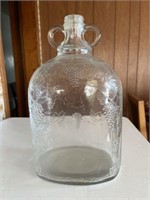 Vintage glass wine jug