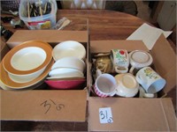 2 BOXES DISHES