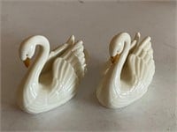Pair of Lenox Swans