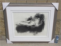 Charcoal - Lady Black Hat Shadow Matting 35" X 43"