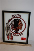 South Braves 1975 Framed Foil Art