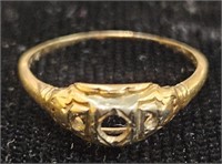 Vintage 14k Size 8 Ring With No Gem
