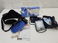 Blood Pressure Monitor, Heating Pads,& Light Relef