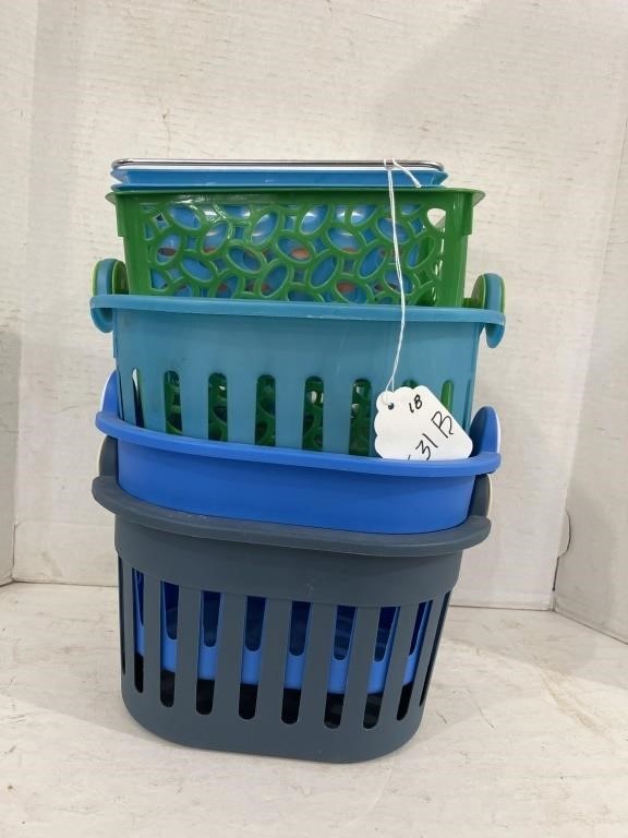 Plastic Baskets with Handles