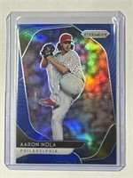 2020 Panini Blue Holo Prizm #55 Aaron Nola!