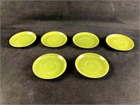 Set of (6) Green Espresso Coasters