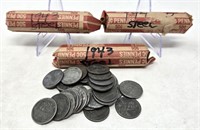 3 Plus Rolls of 1943 Cents