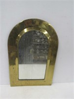 Brass Framed Mirror 19 1/2"T x 13"W