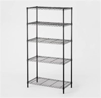 5 Tier WireShelving Black - Steel  Adjustable