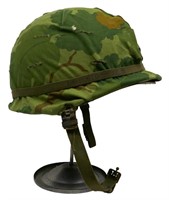 Vietnam M1 Helmet, Liner, & Mitchell Cover