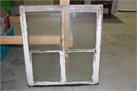 OLD WINDOW- 32X29 INCHES- NO SHIPPING