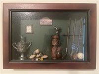 The Golf Club Cabinet Shadowbox Wall Decor 11”x